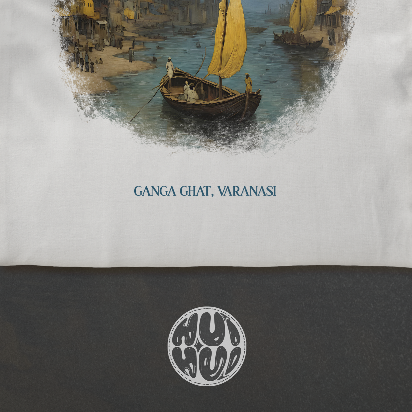 Ganga Ghat in starry night (Totebag) by huihui