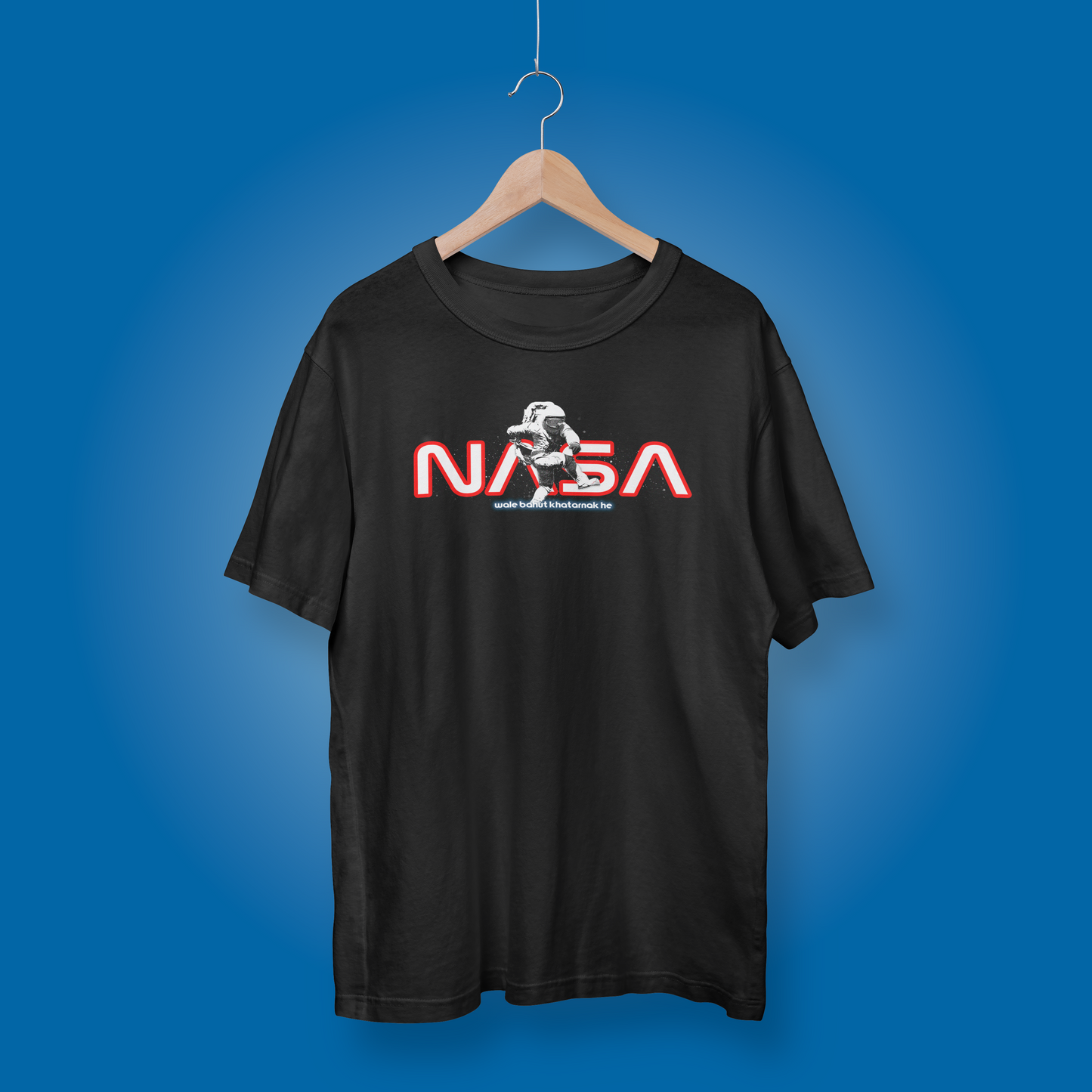 Nasa Oversized T shirt (Bold Black)
