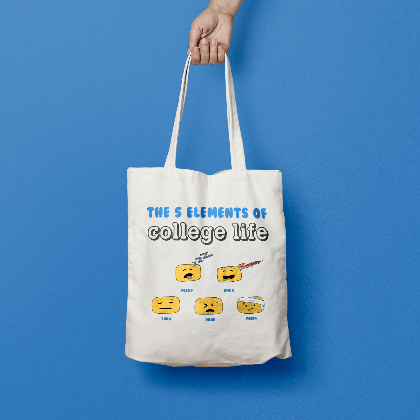 5 elements of college life (Totebag) by huihui