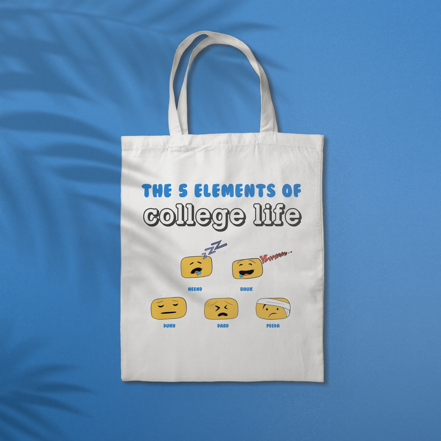 5 elements of college life (Totebag) by huihui