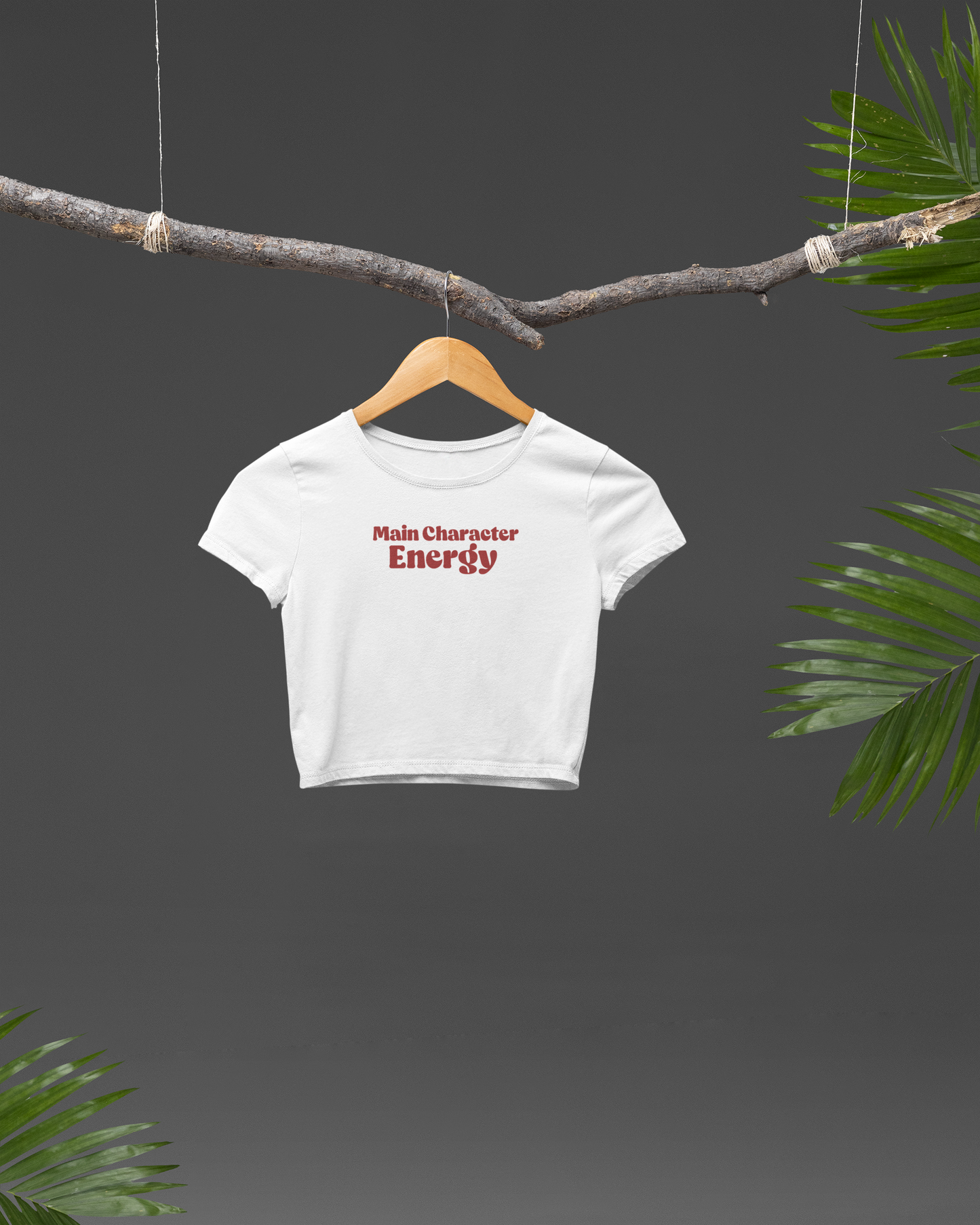 Women Crop Top Main Character Energy Crop tee