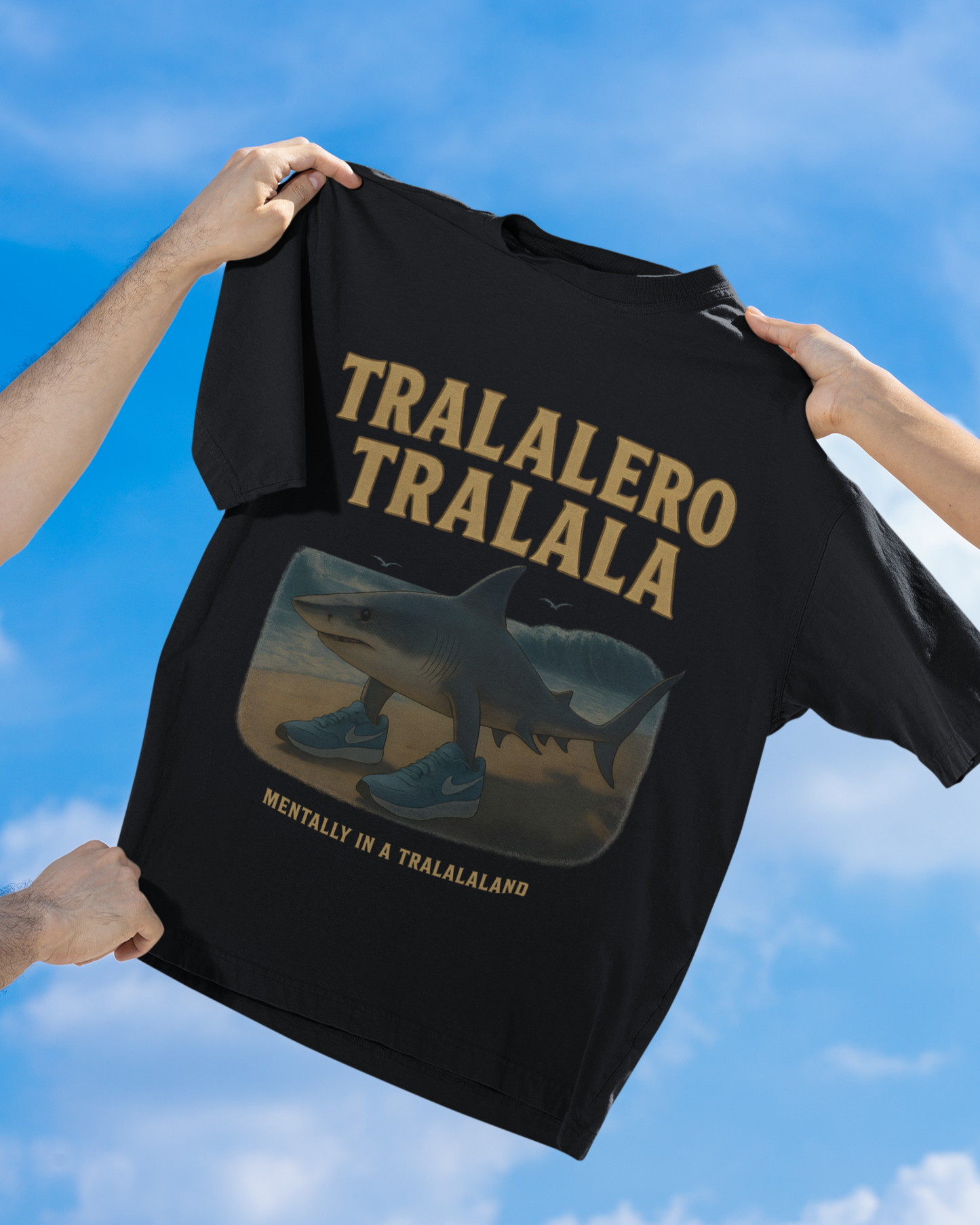 Tralalero Tralala Oversized Tshirt (Italian Brainrot Edition)