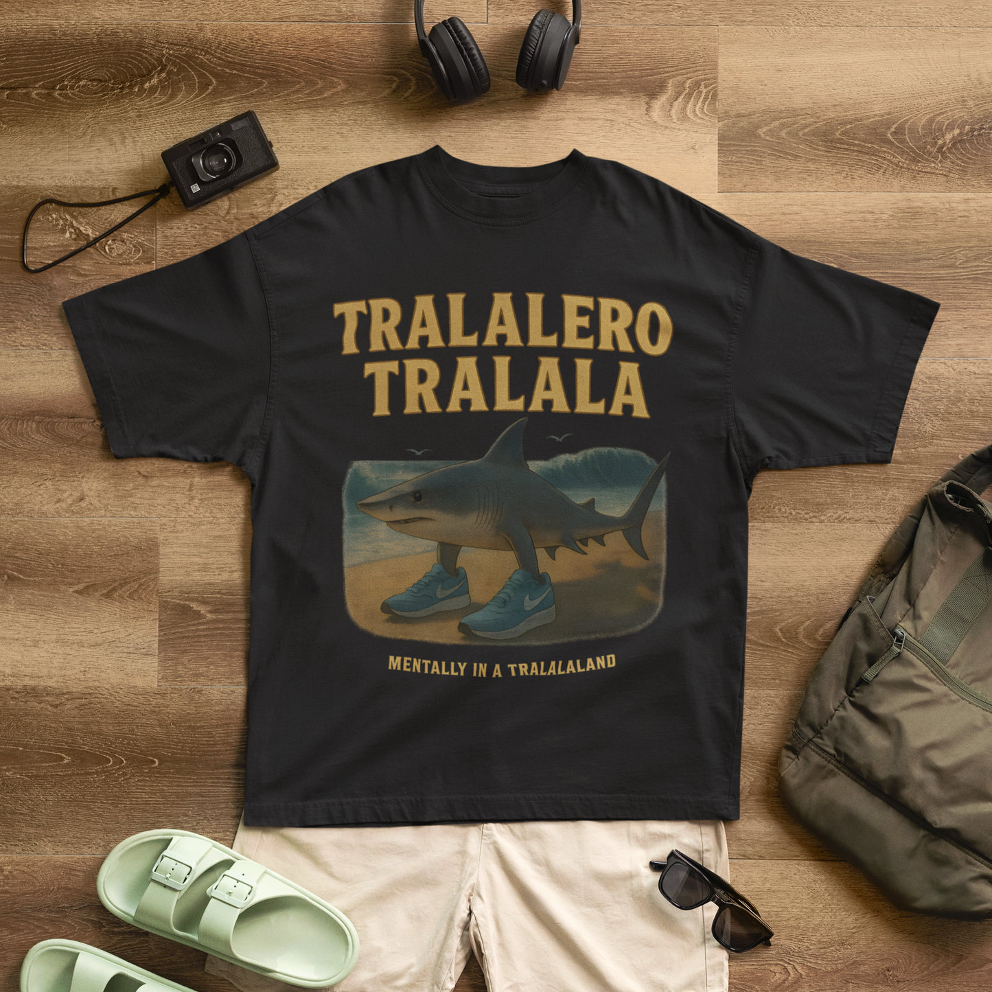 Tralalero Tralala Oversized Tshirt (Italian Brainrot Edition)
