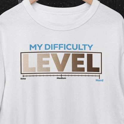 My difficulty Level Oversized Tshirt (Basement clothing)