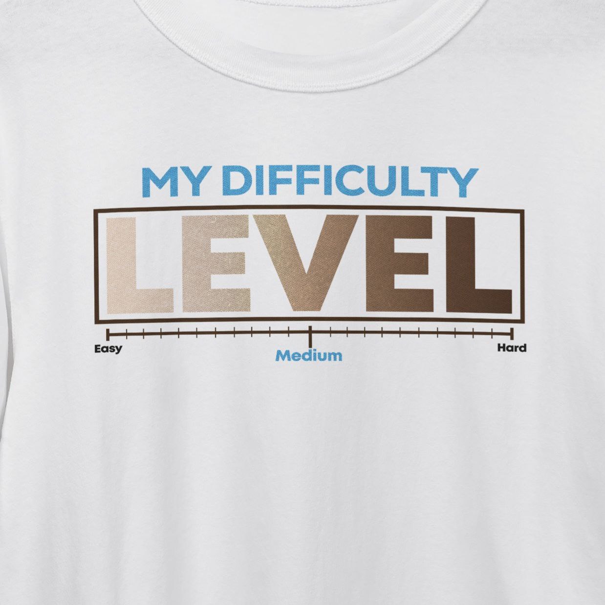 My difficulty Level Oversized Tshirt (Basement clothing)