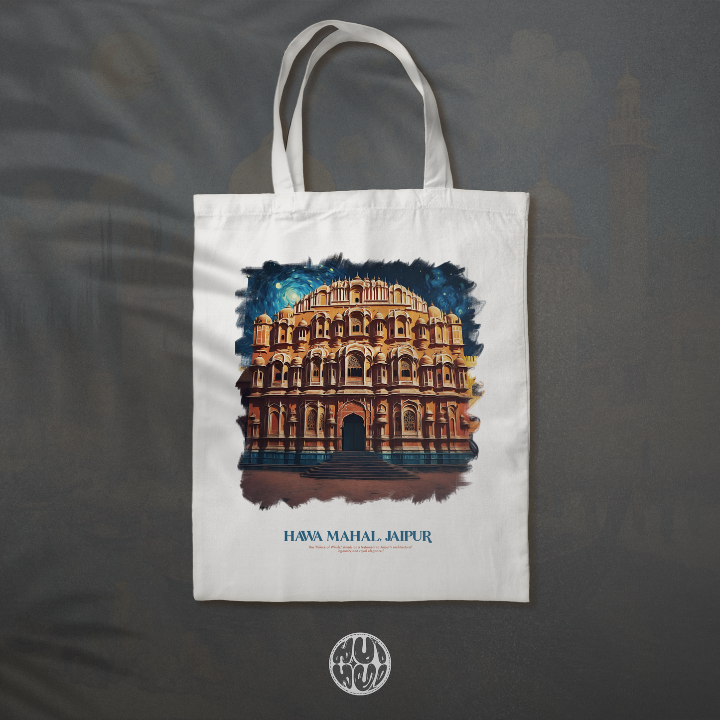 Hawa Mahal in starry night (Totebag) by huihui