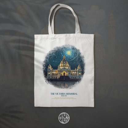 The Victoria Memorial in starry night (Totebag) by huihui