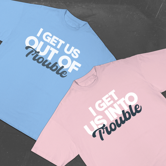 "Trouble" Oversized Tshirt for Duos