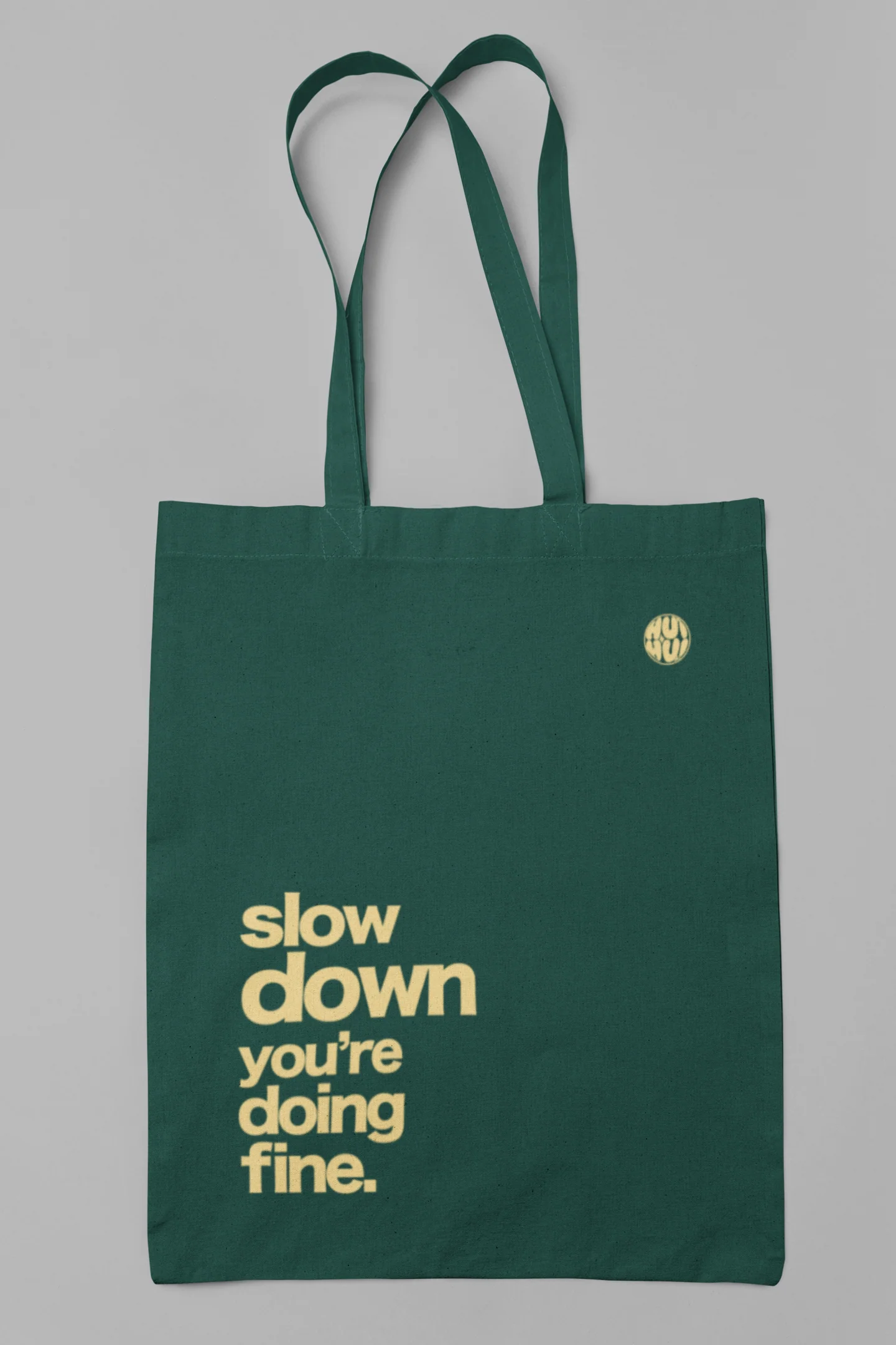 Slow Down (Word Minimalism huihui Zipper totebag)